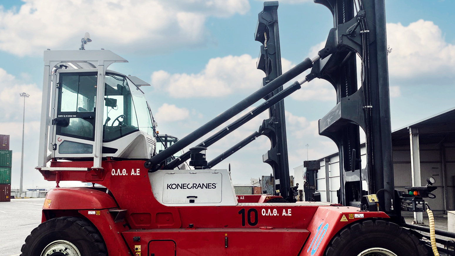 Overhead driver protection guard from Konecranes