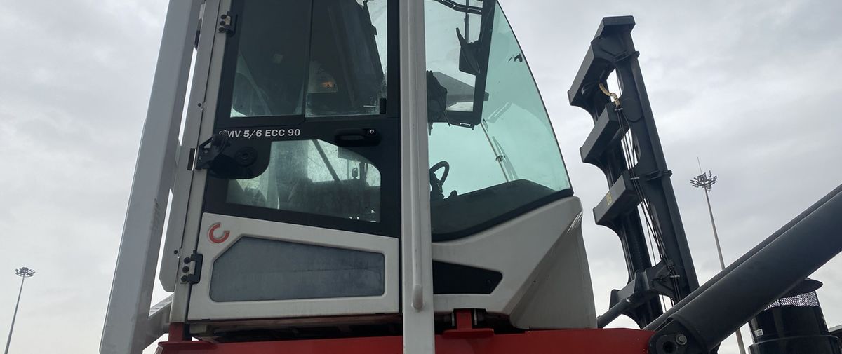 Driver booth of a KC Lift truck